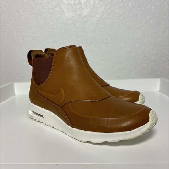 Nike Air Max Thea Mid Women's BOOTS Modern Shoe Ale Brown LEATHER - Size 6 - Picture 1 of 5